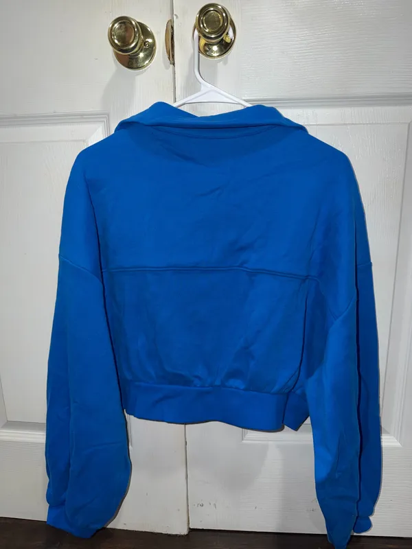 Urban Outfitters Out From Under Take It Easy Cropped Quarter Zip Pullover - Image 4