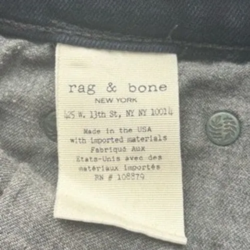 Rag & Bone JEAN Women 24 Skinny Indigo Blue Denim Pants Made in‎ USA - Image 3