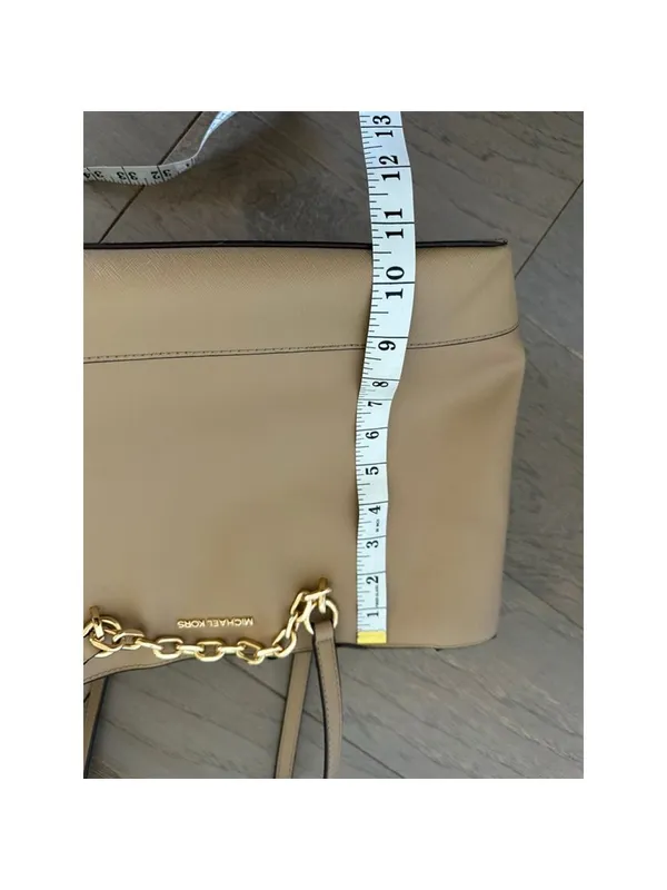 Michael Kors Tan Leather Jet Set Chain Tote Bag - Image 11