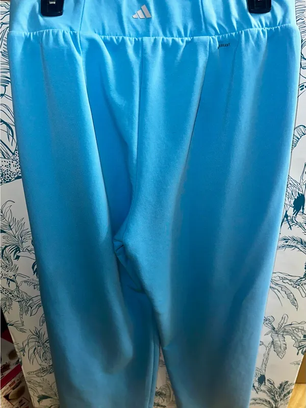 adidas Light Blue Track Pants - Image 2