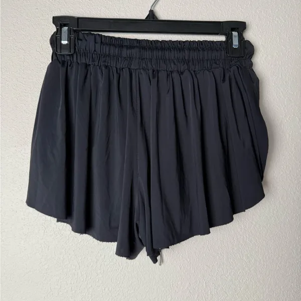 Lugongzi Women's‎ Small 2 in 1 Flowy Black Skort athletic - Image 5