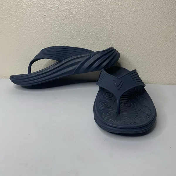 Vionic Recovery Thong Sandals Slip On Women’s Sz 9, Men’s 7 Blue - Image 2