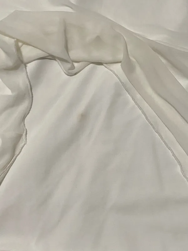 SheIn Flowy White Midi Skirt - Image 2