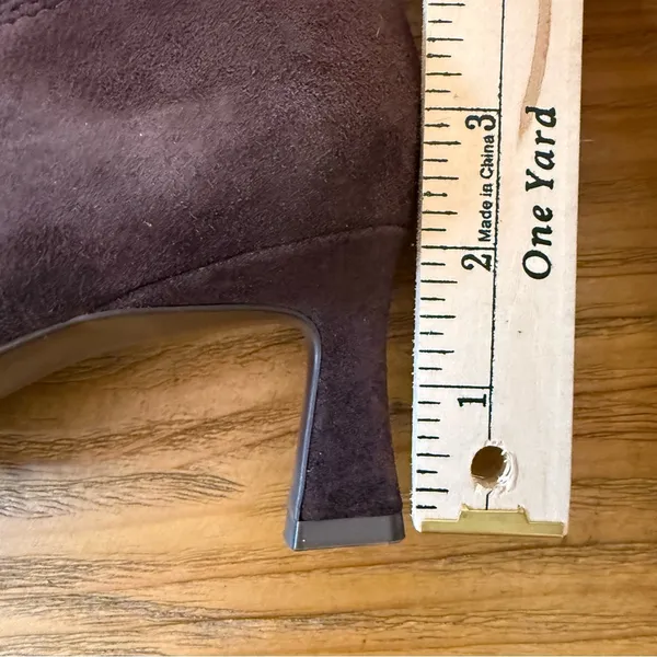 Naturalizer Deesha Chocolate Brown Suede Wide Calf Boots Size 7.5W-XW - Image 9