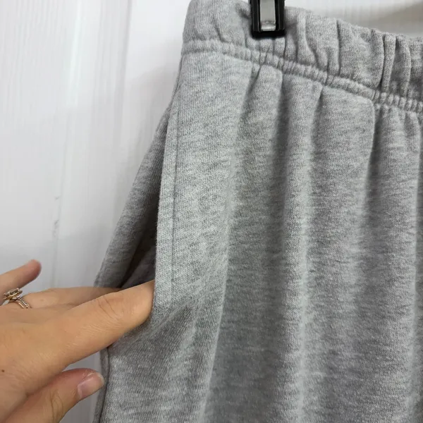 Aeropostale light gray New York high waisted‎ baggy cinched lounge sweatpants S - Image 5