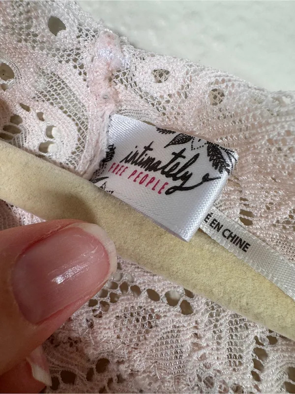 Intimately Free People Pink Lace Bralette Top Womens S Romantic Girly Coquette - Image 8