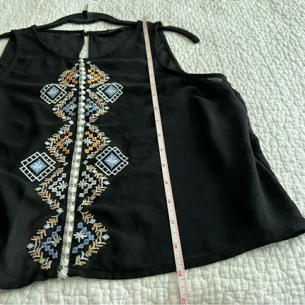 ✨ Iris Los Angeles Black Sheer Top Medium‎ - Image 7