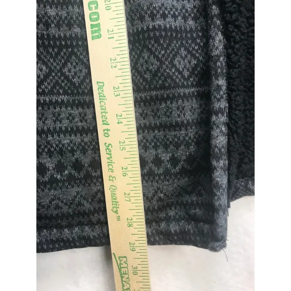 LL Bean Women's Fair Isle Sherpa Lined Cardigan Sweater‎ Jacket Size M - Image 8