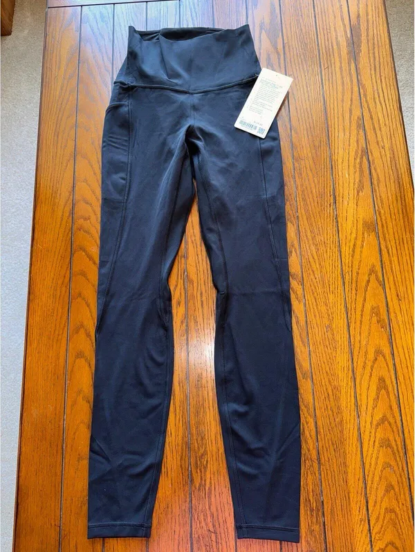 Lululemon Align With Pockets High Rise 28” Black Size 4 NWT - Image 3