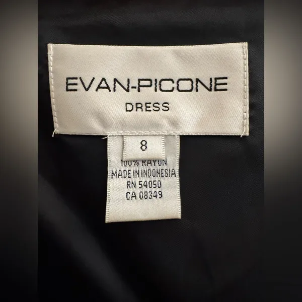 Evan Picone Size 8 Floral 90s Y2K Fairy Dress Flutter Sleeve - Image 5
