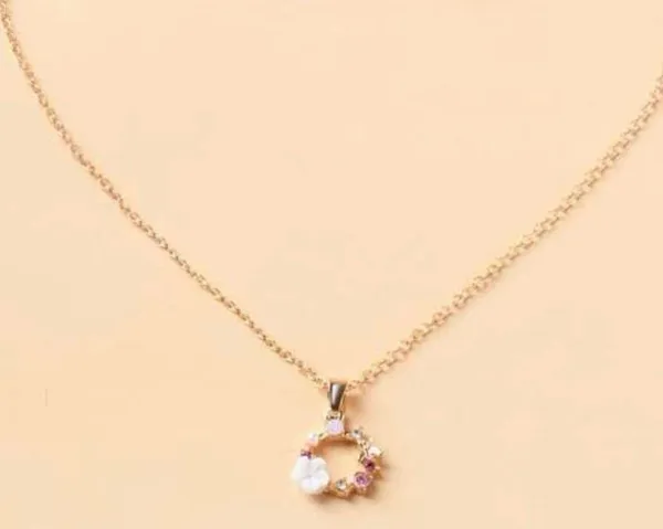 Flower necklace and earrings set - Image 2