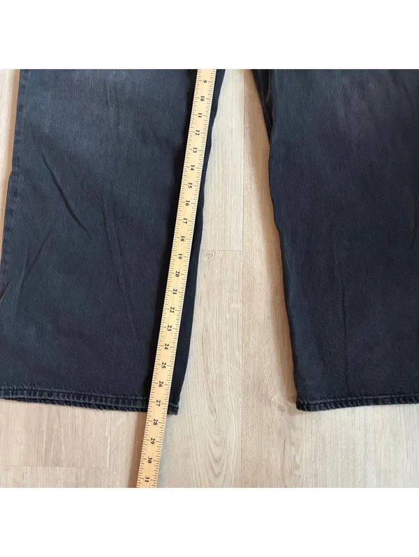 American Eagle NWT Women's Black Blaze Stirigid Stovepipe Jeans Size 16 / 33W - Image 4