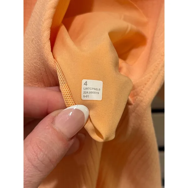 NEW Lululemon Ribbed Softstreme HR Short 2" Womens 4 Peach Bellini PCHB Shorts - Image 7