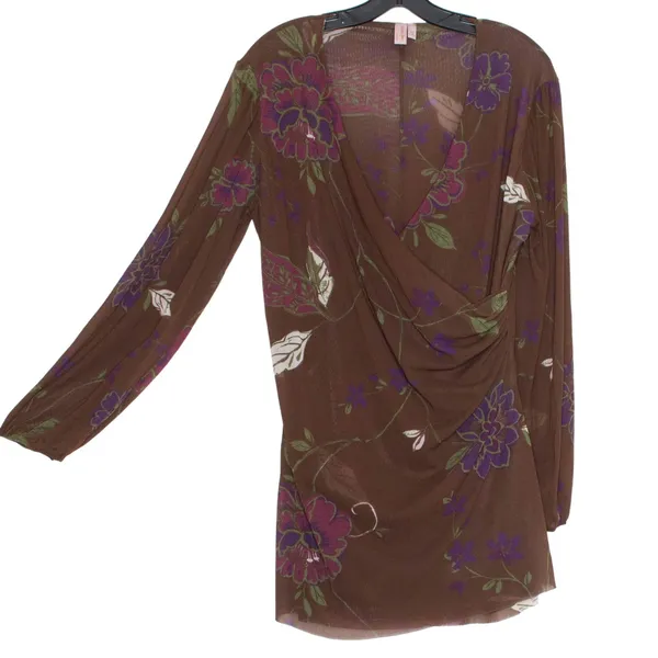 Sweet Pea Top Maternity Boho Fairy Whimsigoth Earthy Romantic Floral‎ Size Large - Image 2