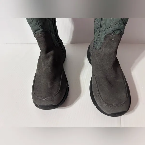 Land’s End #444681 winter upper-suede snow boots women size 8 B - Image 4