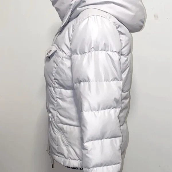 Hollister Down & Feather Fill Puffer Hooded Jacket Size Large - Image 9