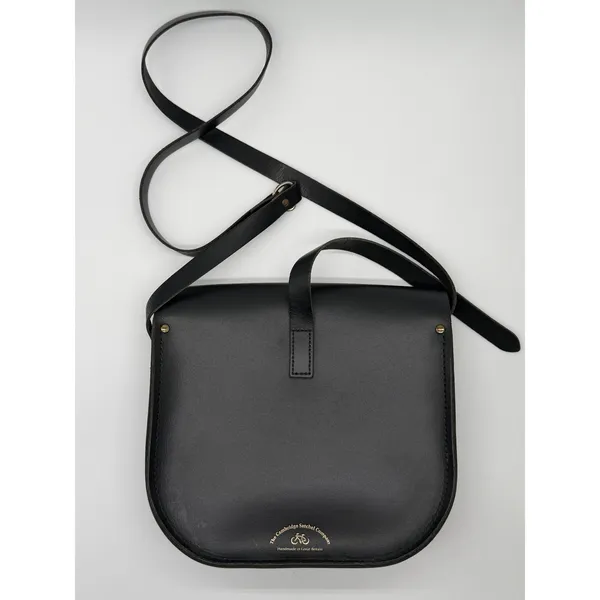 The Cambridge Satchel Company Saddle Bag Women Small Black Leather Crossbody - Image 2