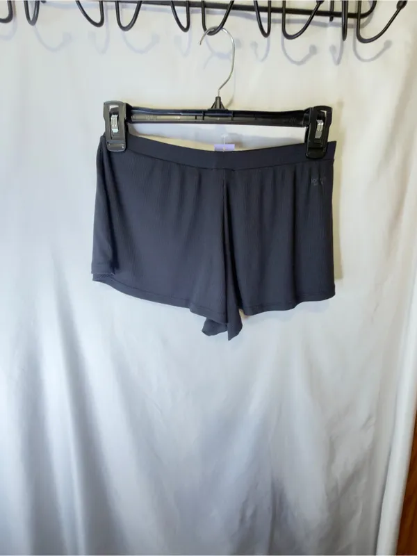 florence by mills nwt Do Not Disturb Cozy Ribbed Modal Sleep Short, Black, Small - Image 10