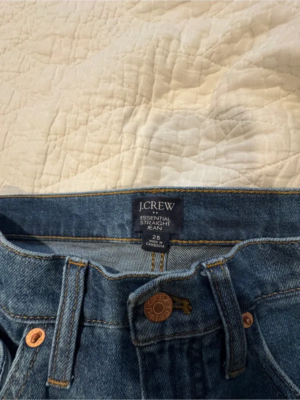 Dark Blue Women's Denim Jeans JCrew straight size 25 - Image 2