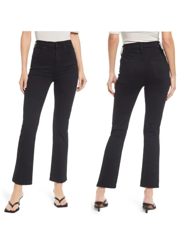Mother Denim Black High Waisted Rider Ankle In Not Guilty Size 26 - Image 2