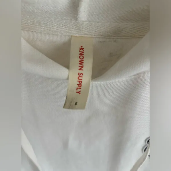 Known Supply Organic Cotton White Hoodie with Panda - Image 4