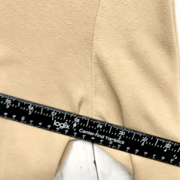 Mountain Lake Shirt Women Large Tan Embroidered Crewneck Long Sleeve Minimalist‎ - Image 5