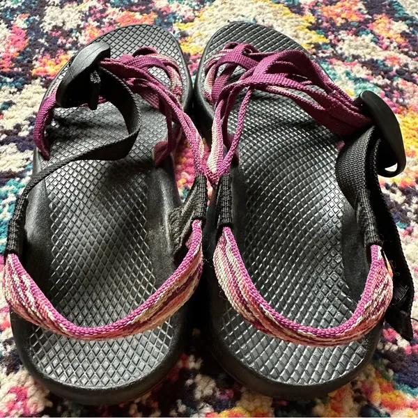 Chacos ZX2 Yampa Strappy Adjustable Sandal Womens 8 Pink Black - Image 8