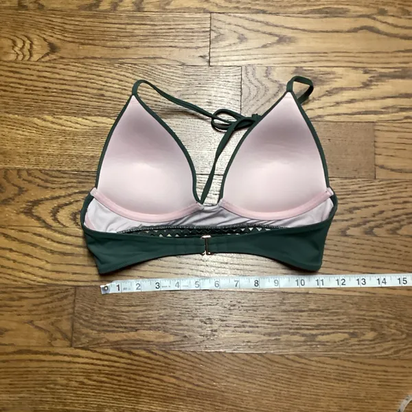 Shade and Shore bikini top Olive green Size 34 B - Image 4