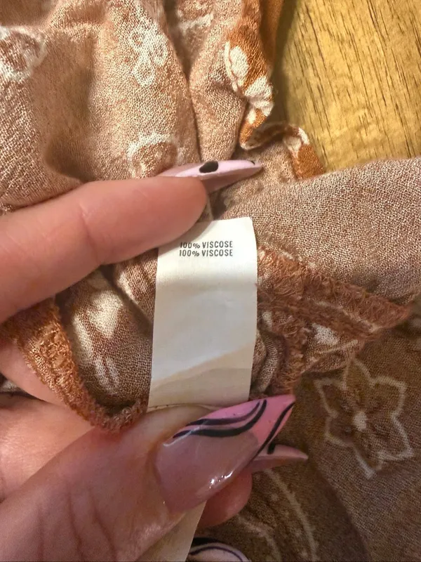 Aerie Ruffle Mini Skirt Jupiter Brown Size Medium - Image 5