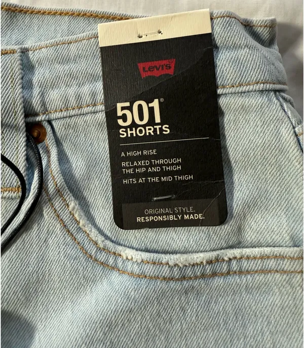 501 Levi’s High-Rise Shorts Premium Denim - Image 4