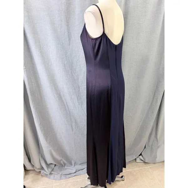 Jessica McClintock Gunne Sax Purple Navy Panel‎ Maxi 13/14 - Image 7