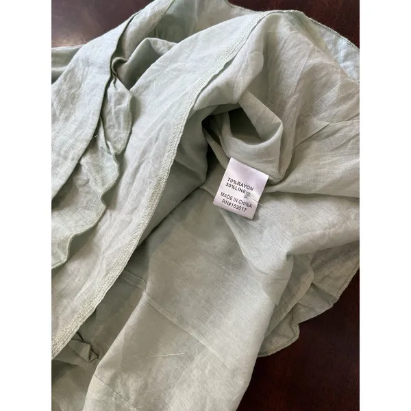 Princess Polly Of Love Mini Dress Sage Size 4 - Image 11