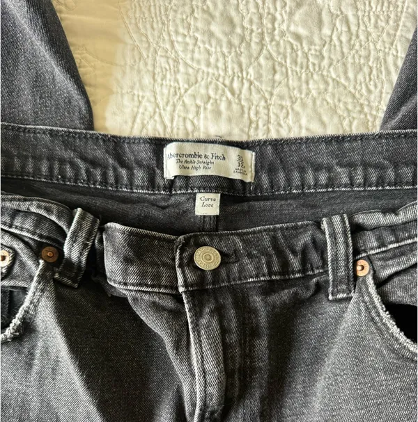 Abercrombie and Fitch ankle straight ultra high-rise curve love - Image 2