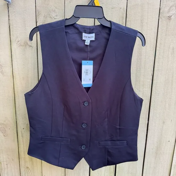 NWT Steve Madden Black Women's Vest - Image 3