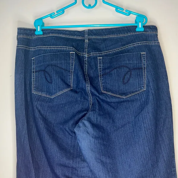DenimLite Dark Wash Bootcut Jeans Size 18 Tall - Image 7