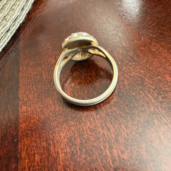 Gold Tone Ring Size 5.75 - Image 2