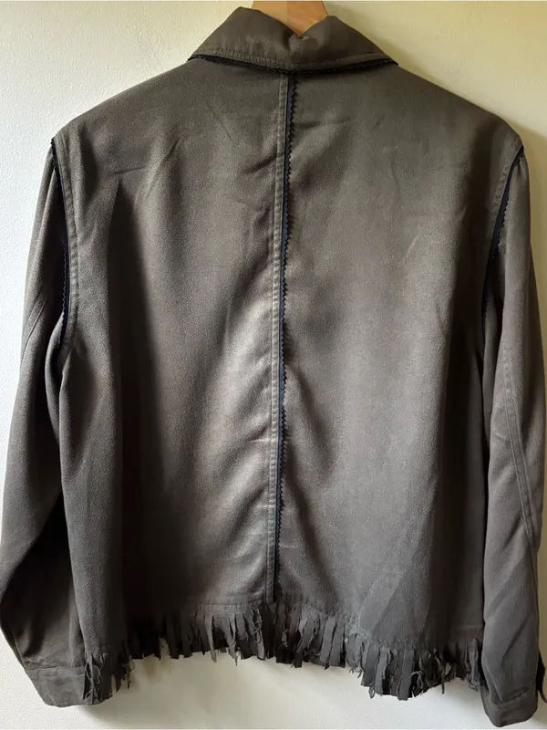 C.a. Sport Faux Suede Fringe Jacket - Image 5