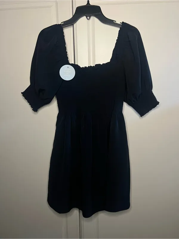 NWT Hill House Home Athena Nap Dress Black XS - Image 4
