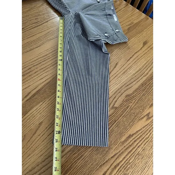 LOFT Women's Blue/White Striped The Riviera Slim Ankle Pants -6 - Image 10