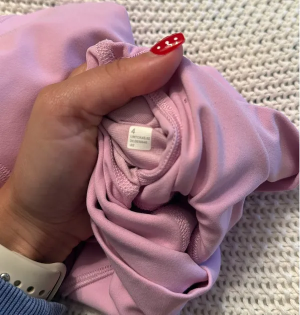 Pink Lululemon Biker Shorts - Image 3