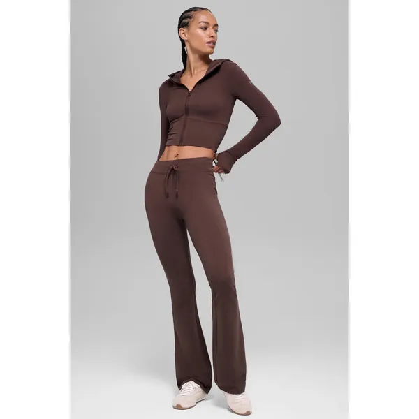 Alo Yoga Sway Full Zip Hoodie Brownstone XS - Image 4