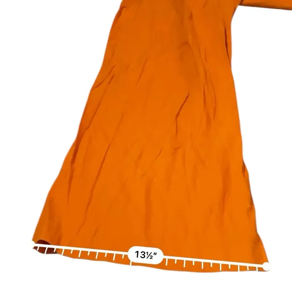 Eudon Choi Belted Wide Leg‎ Pants Bright Orange Linen Blend High Rise Women’s 2 - Image 15