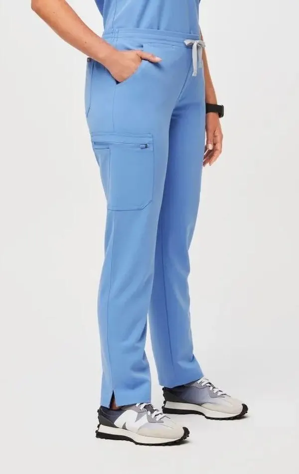FIGS Yola Skinny Scrub Pant Ceil Blue XS Nurse MD PA PT Healthcare Hospital - Image 3