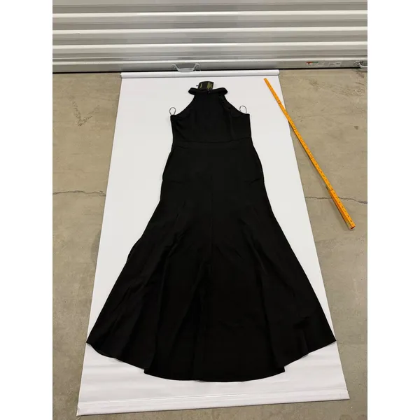 Woosea Womens Black High Neck Ruffle High Low Hem Sleeveless Maxi Dress size XL - Image 9