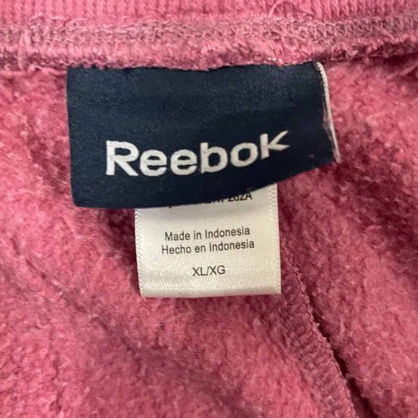 Reebok Joggers Women XL Pink Lounge Athletic Sportswear Pull On Drawstring - Image 3