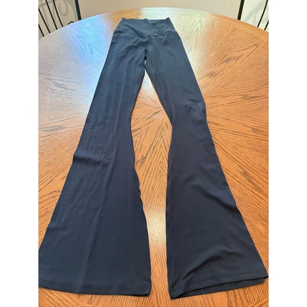 OFFLINE by Aerie Real Me Flare Leggings Navy Blue Crossover High Waist XS - Image 2