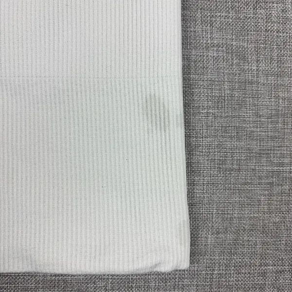 Athleta Tank Top Womens Medium White V Neck Ribbed Lightweight Stretch Athletic - Image 2