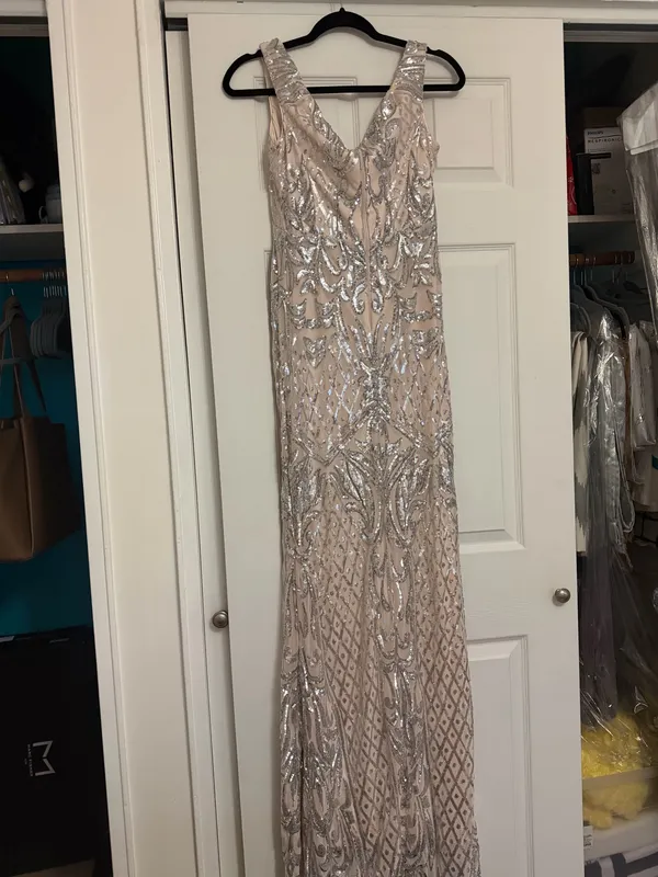 Silver Windsor Dress Sequin - Image 2