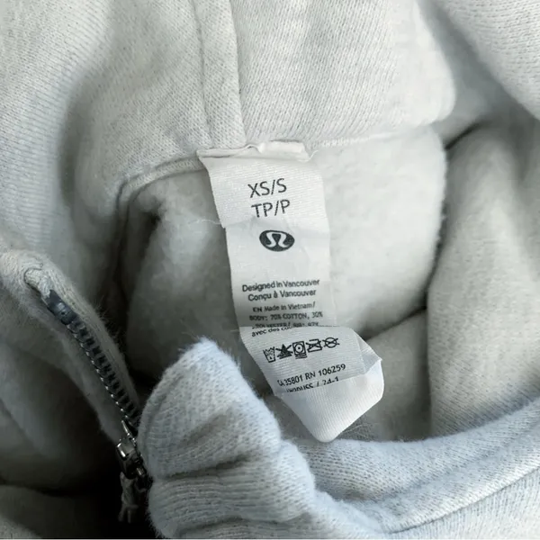 Lululemon Scuba Oversized Half-Zip Hoodie XS/S - Image 4
