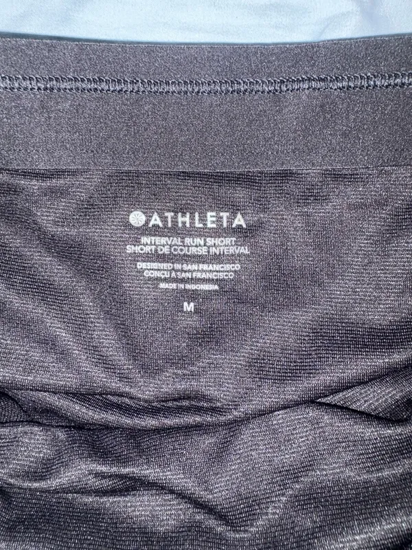 Athleta Interval Run Shorts Black - Image 4